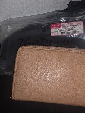 All About The Benjamins Wallet in Camel Distressed